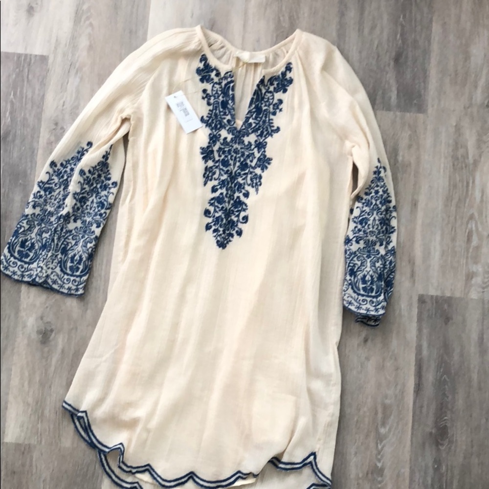 NWT✨ Love Sam Ivory Embroidered Dress